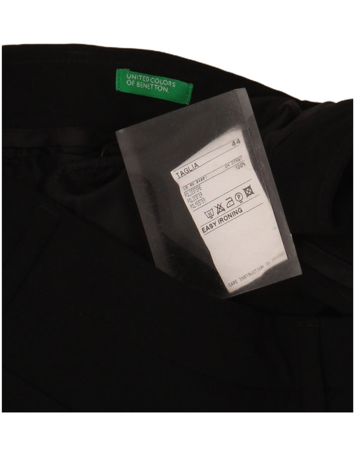 Pantaloni Bootcut pentru femei Benetton IT 44 Medium W30 L34 Poliester negru