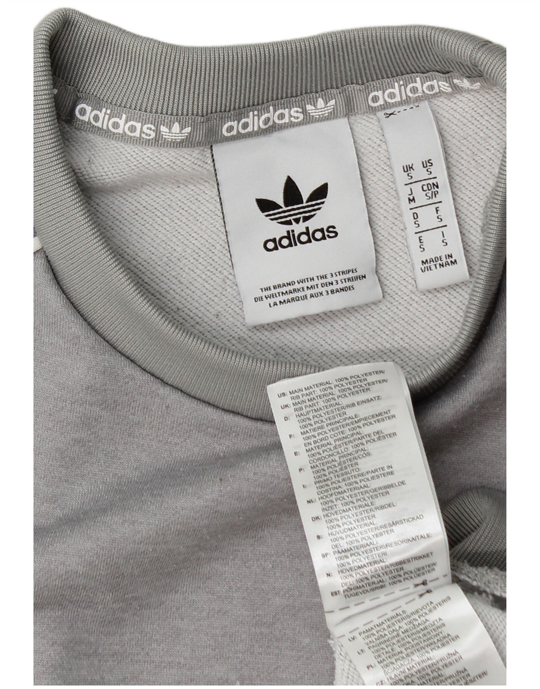Hanorac pentru bărbați Adidas Jumper Mic Gri Poliester