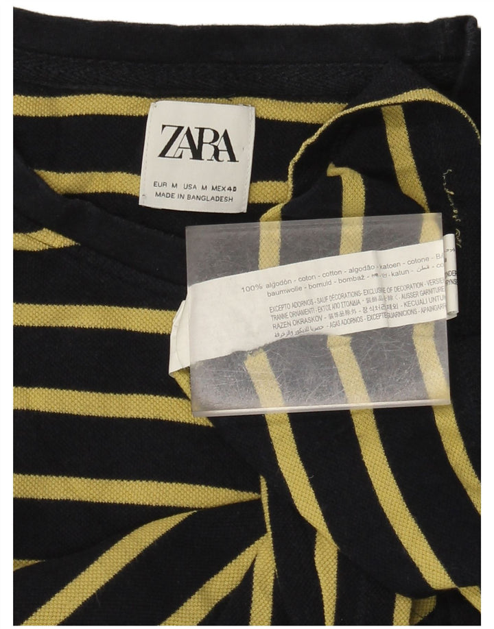 Tricou pentru bărbați Zara Top, bumbac cu dungi negre medii
