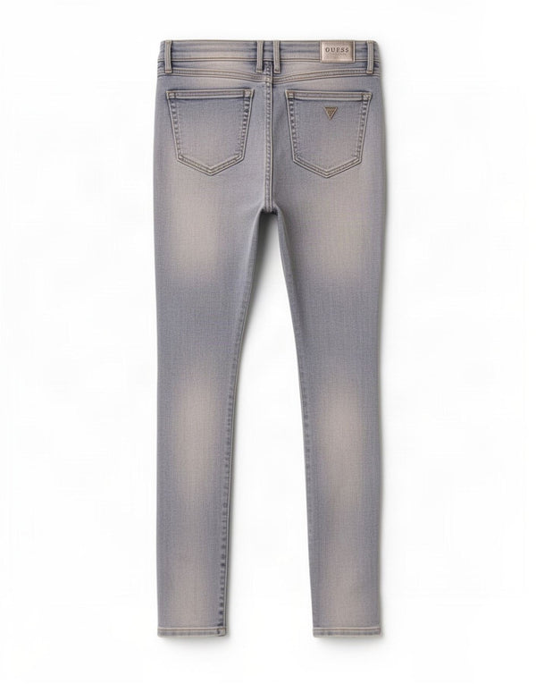 Guess Blugi pentru femei Marylin Distressed Low Skinny W28 L28 Blue Bumbac