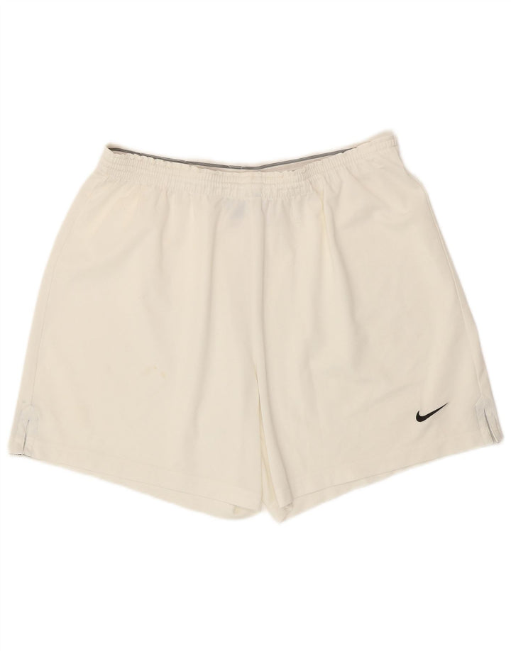 Pantaloni scurți sport Nike pentru bărbați XL, alb, poliester