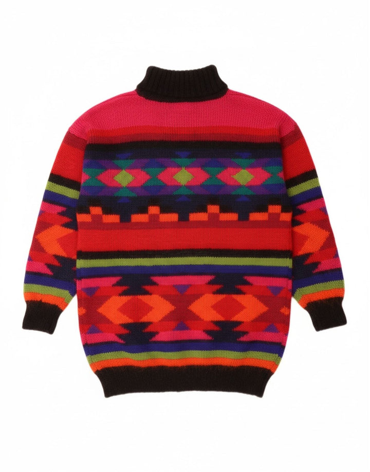Pulover BHS cu gât rulat pentru femei UK 10/12 Medium Multicolor