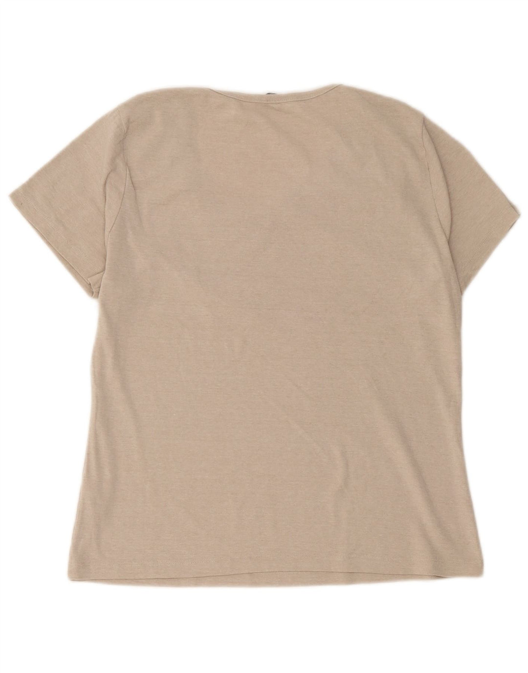 Bluză M&Co pentru femei cu volane în față, UK 20 2XL, bumbac, bej