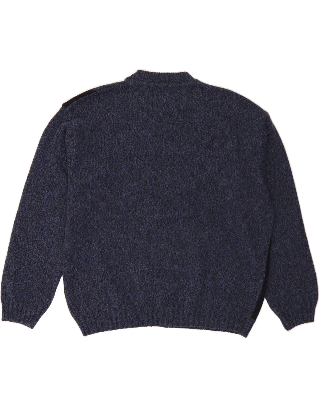 DANIEL HECHTER Mens Crew Neck Jumper Sweater IT 50 Medium Navy Blue Vintage Daniel Hechter and Second-Hand Daniel Hechter from Messina Hembry 