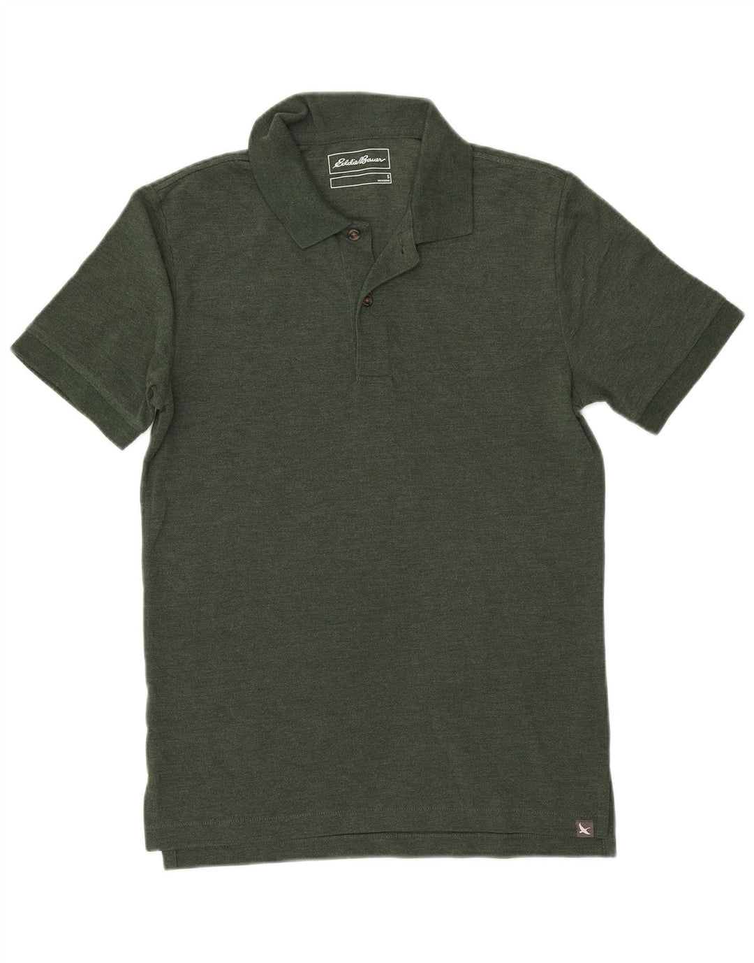 EDDIE BAUER Tricou polo pentru bărbați, bumbac verde mic