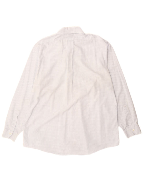 Cămașă pentru bărbați Brooks Brothers Mărimea 18 2XL Bumbac cu check albastru