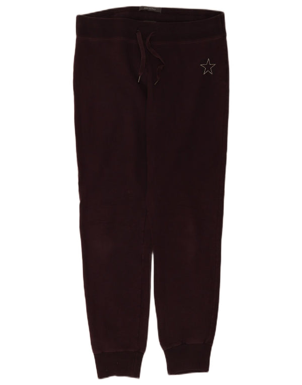 Pantaloni de trening Converse pentru femei Joggeri UK 12 Bumbac Burgundy mediu