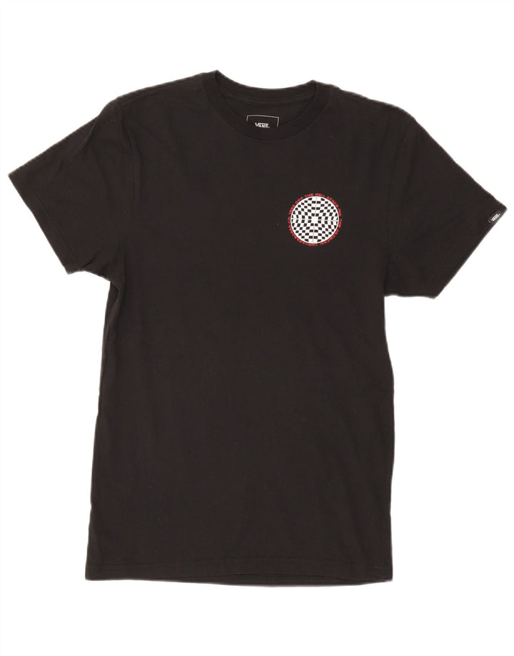 Tricou grafic Vans pentru bărbați Top mic bumbac negru