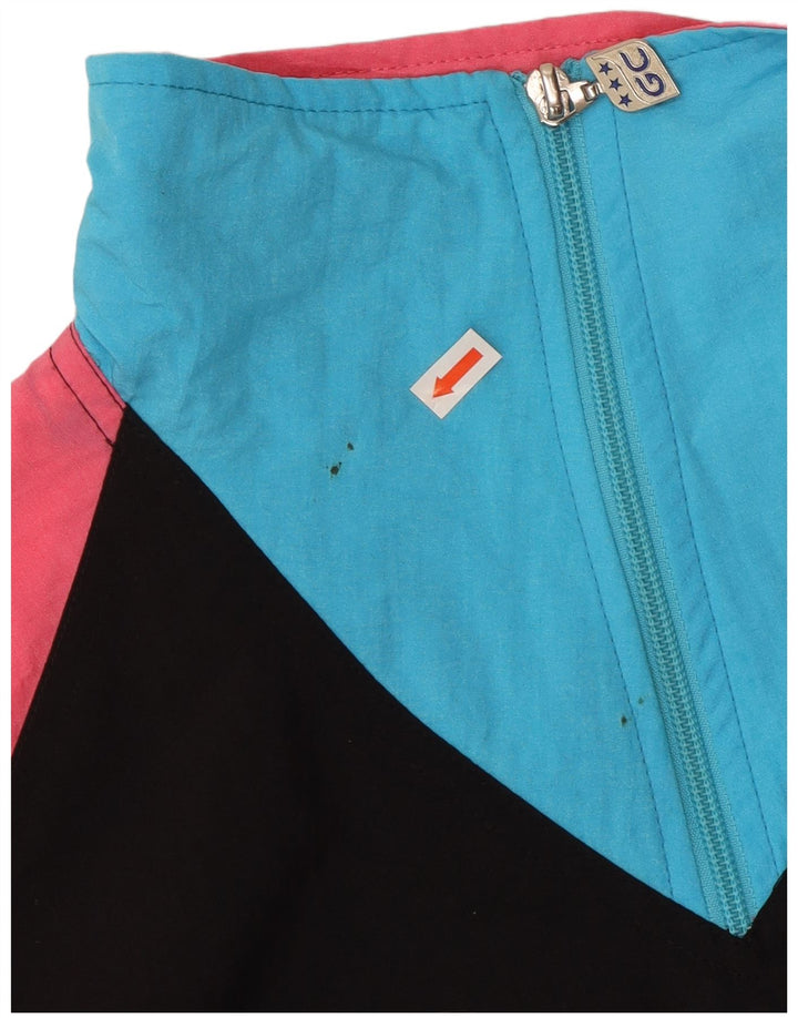 Jachetă de top pentru trening pentru bărbați Golden Cup, cu croiala largi, neagră medie, bloc de culoare