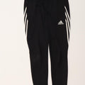Pantaloni de trening Adidas Climalite pentru bărbați, poliester mediu negru