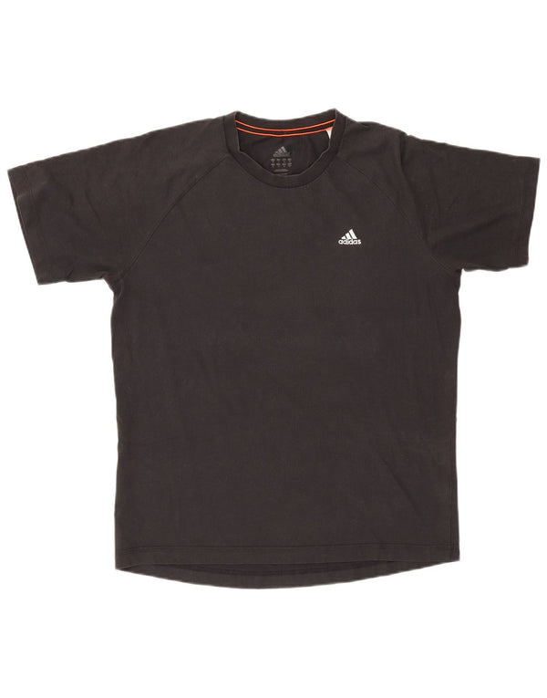 Tricou Adidas Climalite pentru bărbați Top Medium Negru Bumbac