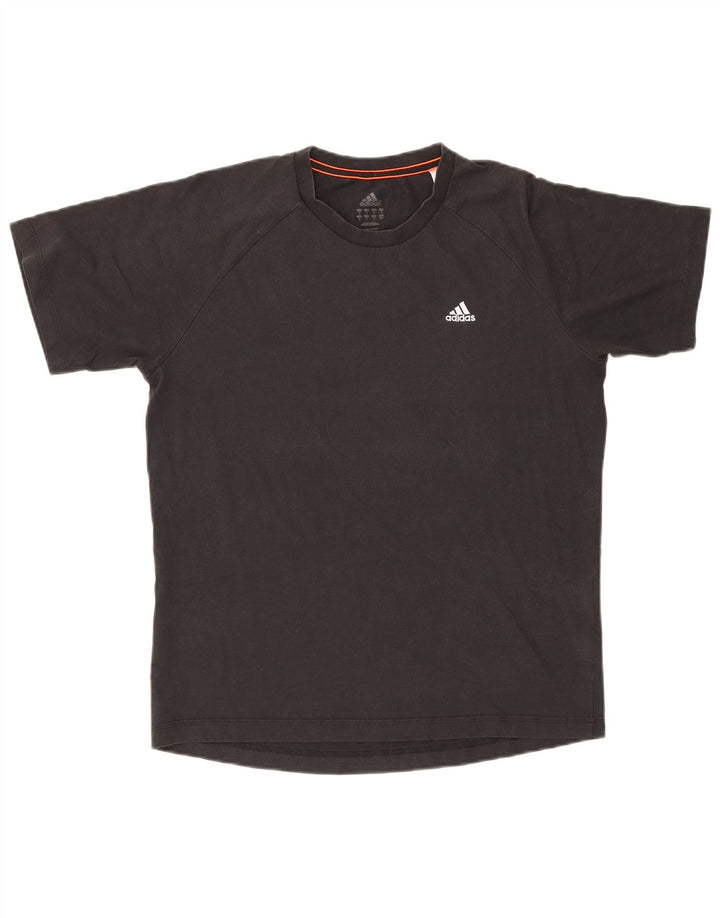 Tricou Adidas Climalite pentru bărbați Top Medium Negru Bumbac