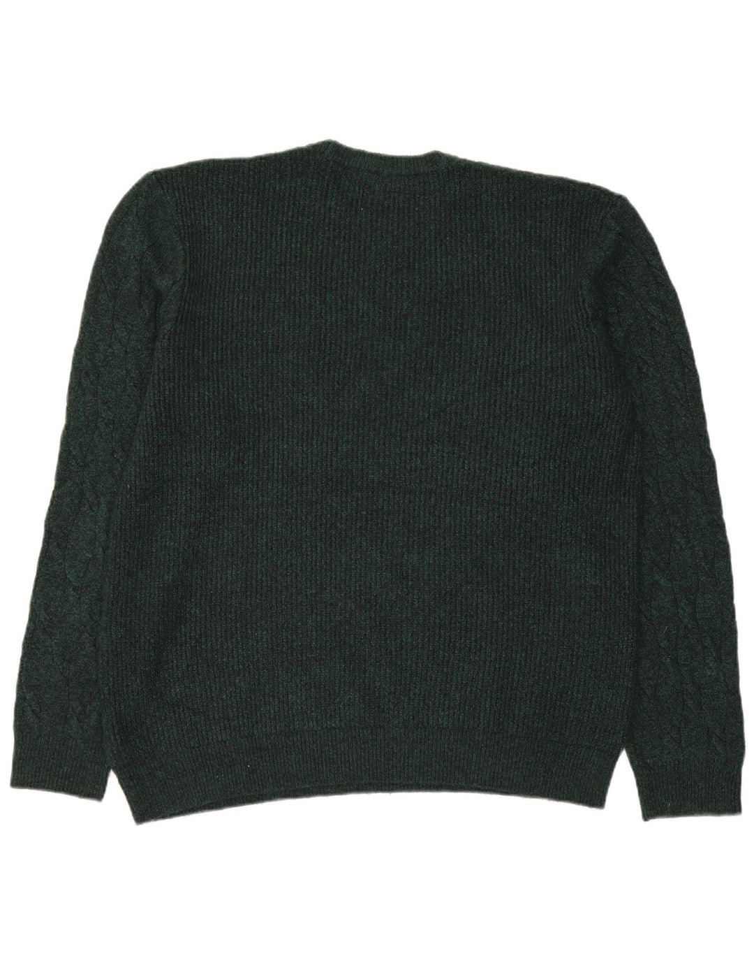 MARKS & SPENCER Pulover pentru bărbați cu gât crew pulover XL, verde, poliamidă