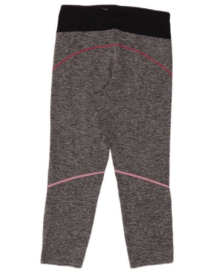 MARKS & SPENCER Colanți Capri pentru Femei, Mărimea UK 10, Mic, Colorblock Gri