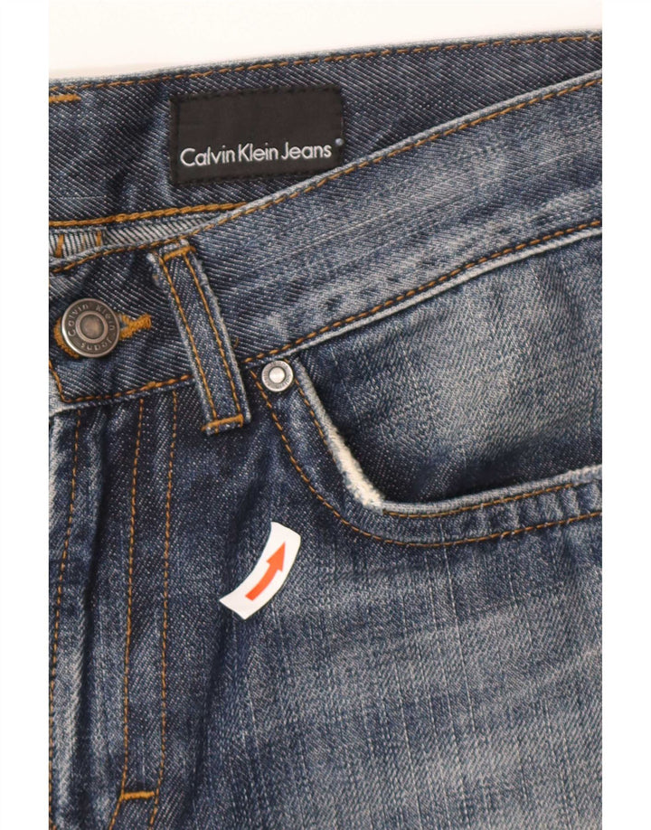 Calvin Klein Blugi drepti pentru bărbați W28 L30 Bumbac albastru