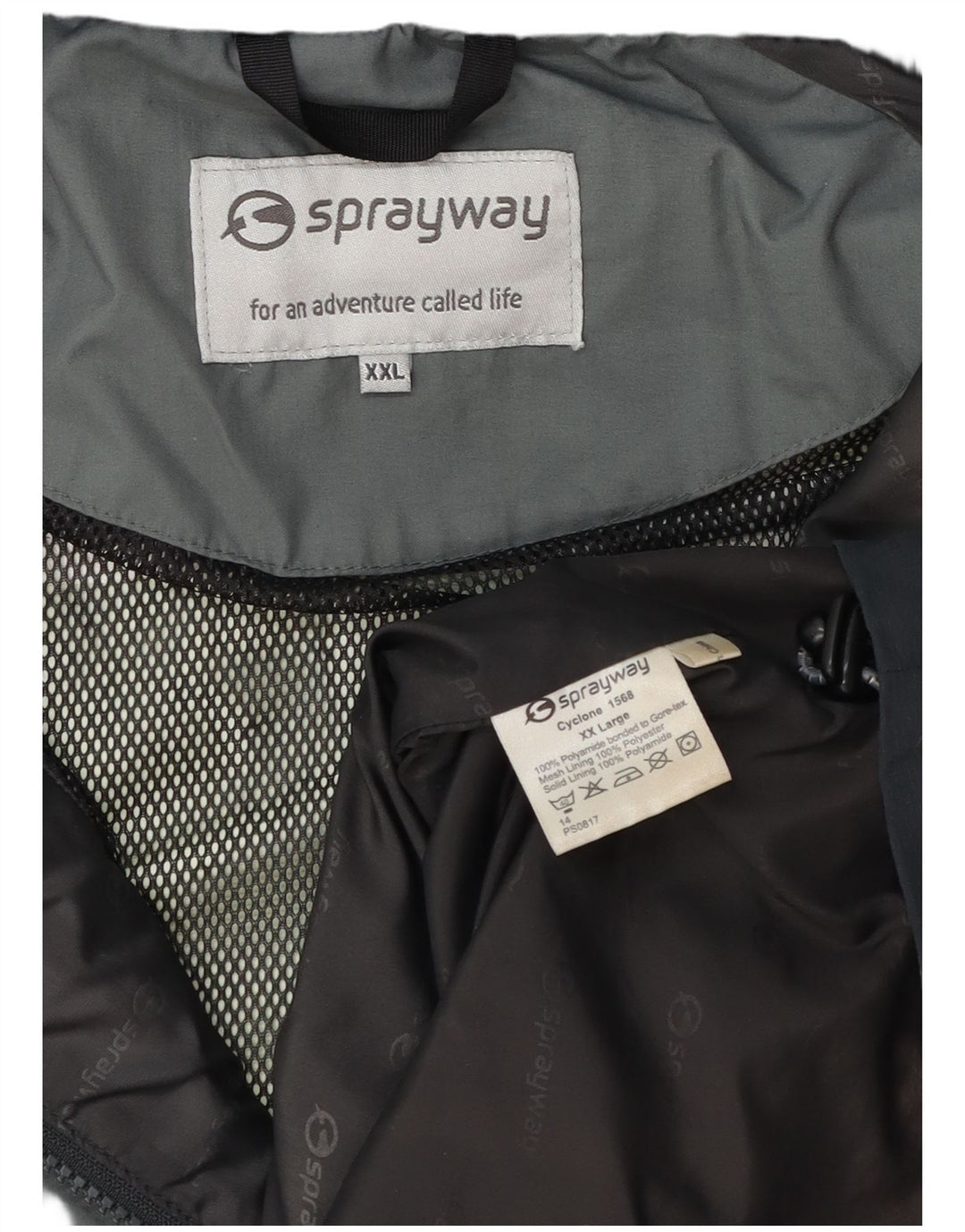 Sprayway Jachetă de ploaie cu glugă pentru bărbați UK 44 2XL Albastru Poliamidă color bloc