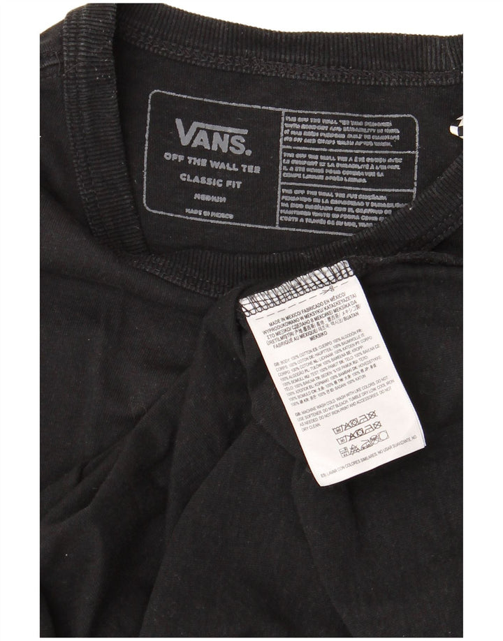 Tricou grafic pentru bărbați VANS Classic Fit Top, bumbac mediu negru