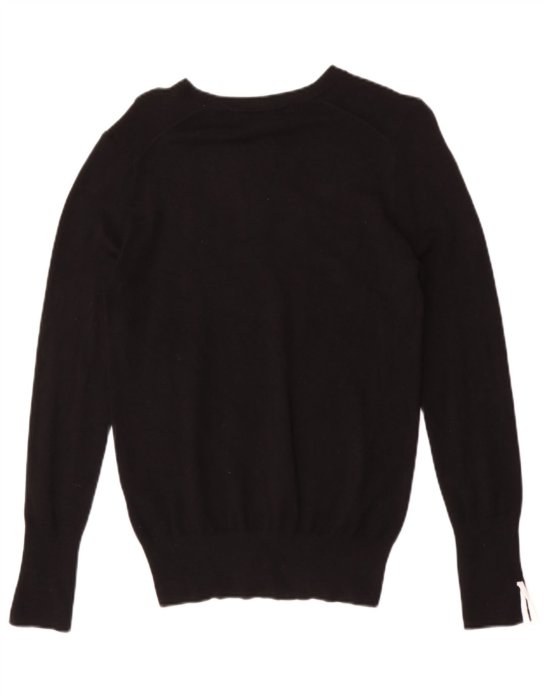 Pulover pentru femei Zara cu gât de barcă UK 12 Medium Black Viscose
