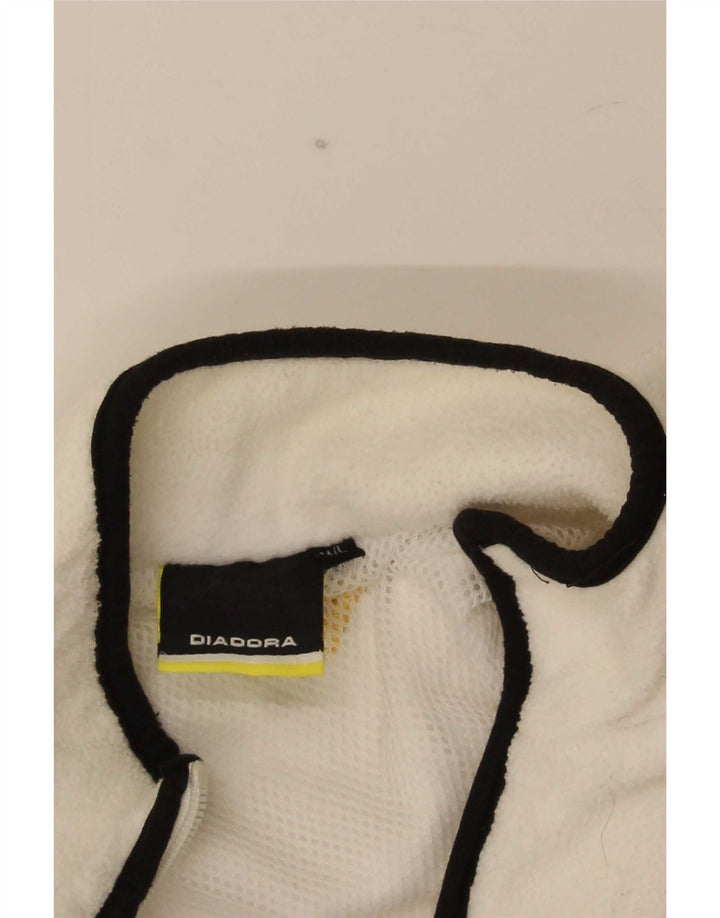 Jachetă Fleece Diadora pentru femei UK 14 Medium White