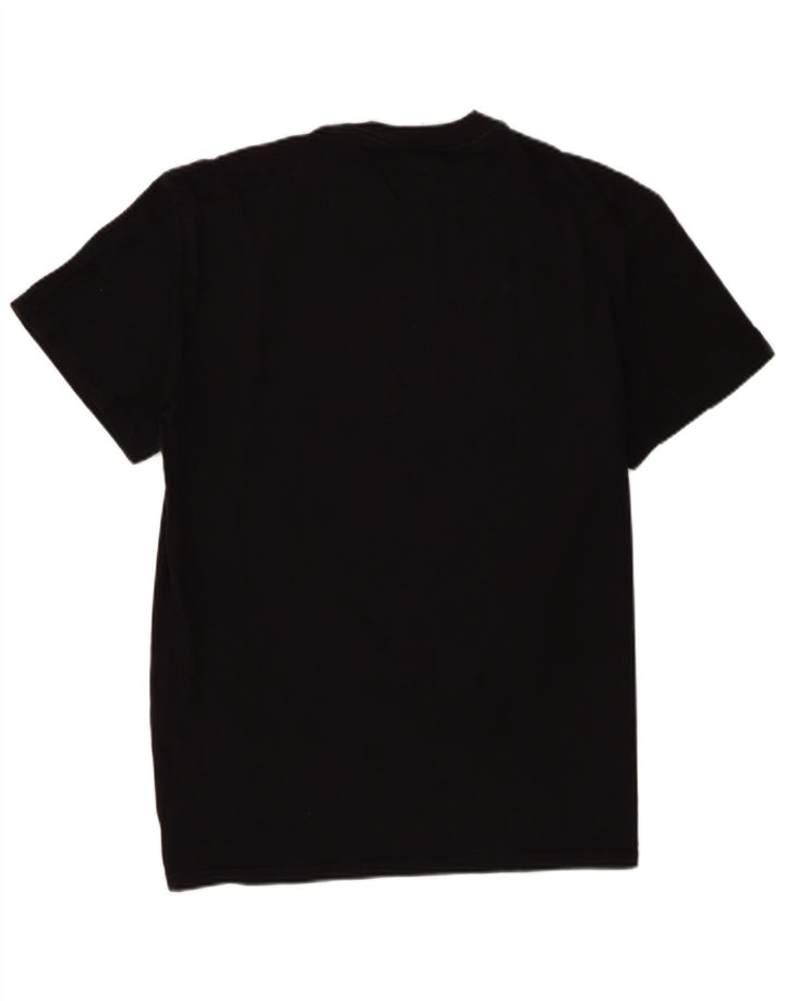 Tricou grafic Tommy Hilfiger pentru bărbați Top mediu din bumbac negru