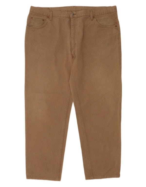 Pantaloni casual drepti pentru bărbați Rifle W44 L31 bumbac bej