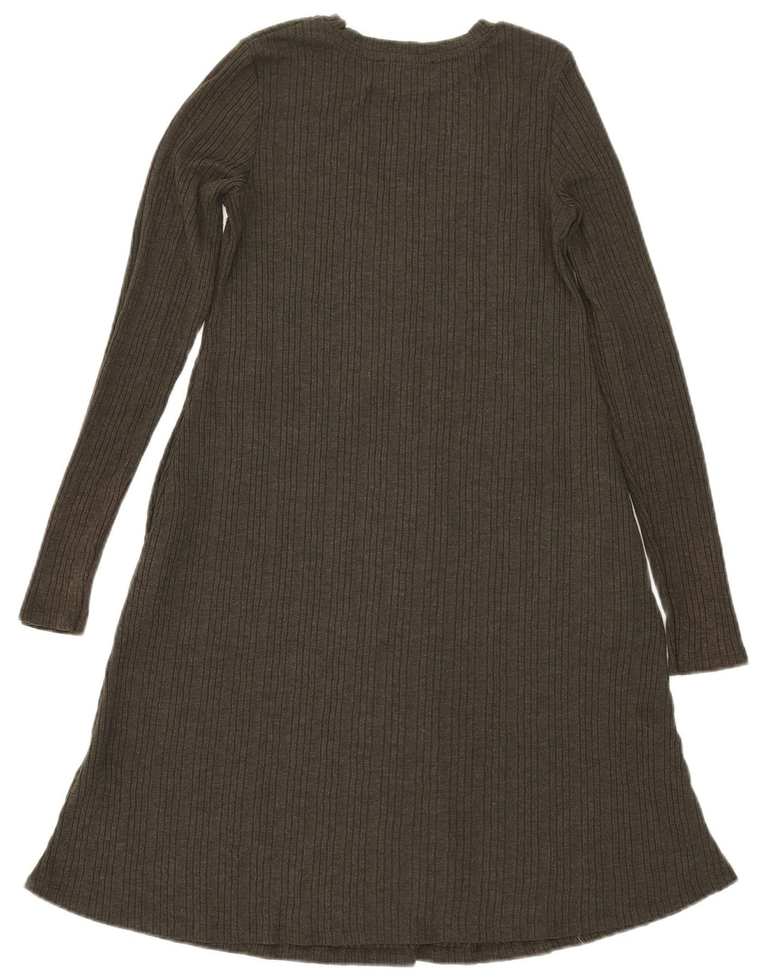 Rochie A-Line pentru femei Marks & Spencer cu mâneci lungi UK 8 Poliester kaki mic