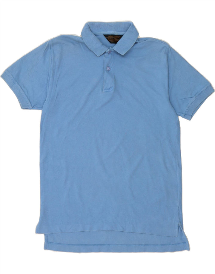 EDDIE BAUER Mens Polo Shirt Medium Blue Cotton Vintage Eddie Bauer and Second-Hand Eddie Bauer from Messina Hembry 