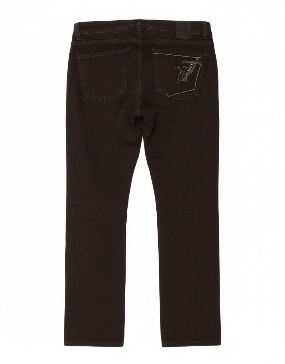 Trussardi blugi subțiri pentru femei W28 L28 bumbac negru