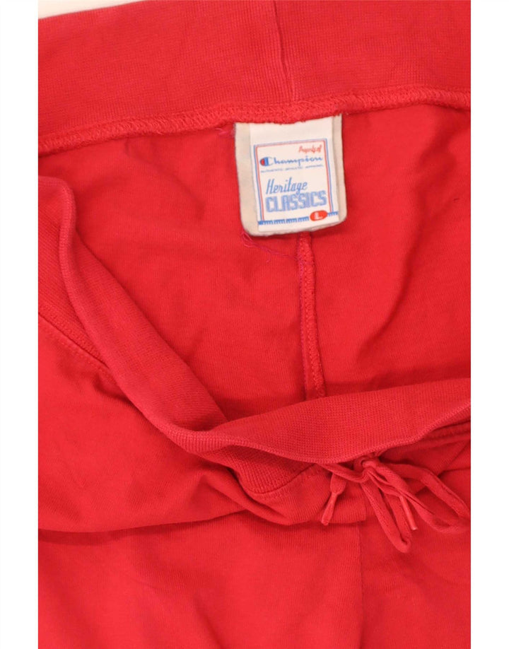 Pantaloni de trening pentru femei Champion, bumbac roșu mare