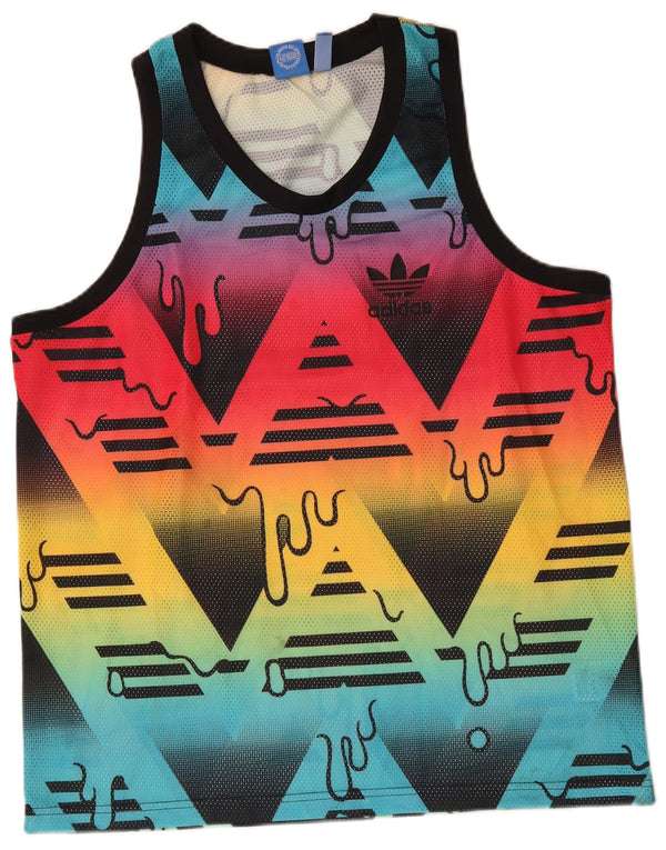 Vestă pentru bărbați Adidas cu model abstract, poliester multicolor mare