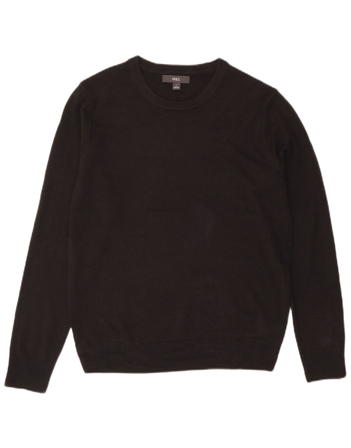 Pulover pentru bărbați Marks & Spencer cu decolteu rotund, UK 38/40, gri mediu acrilic