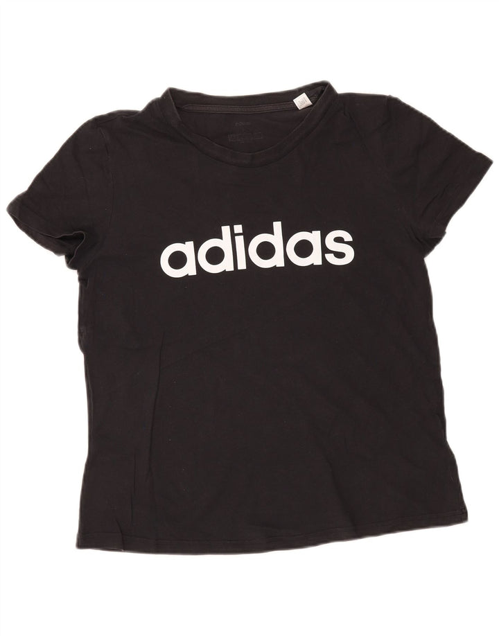 Tricou grafic ADIDAS pentru femei Top UK 14/16 Large Negru