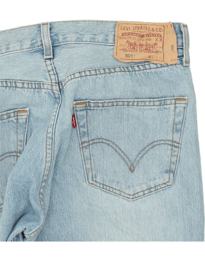 Blugi drepti pentru bărbați LEVI'S 501 W32 L32 Bumbac albastru