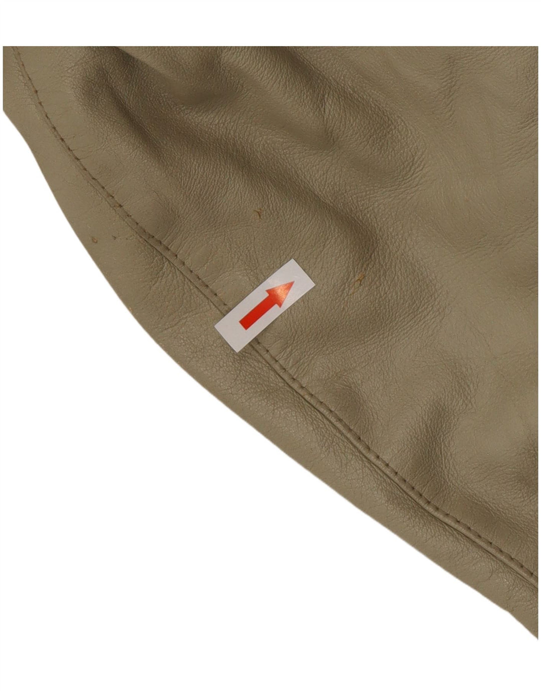 Palton din piele vintage pentru femei UK 12 Bej mediu