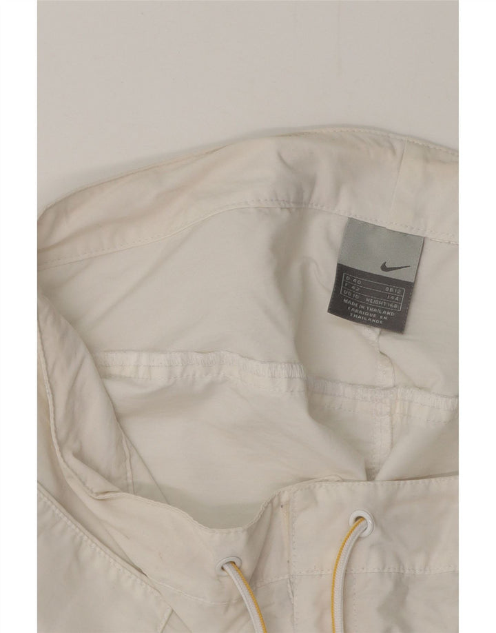 Pantaloni scurți casual pentru femei NIKE UK 12 Medium W32 Alb