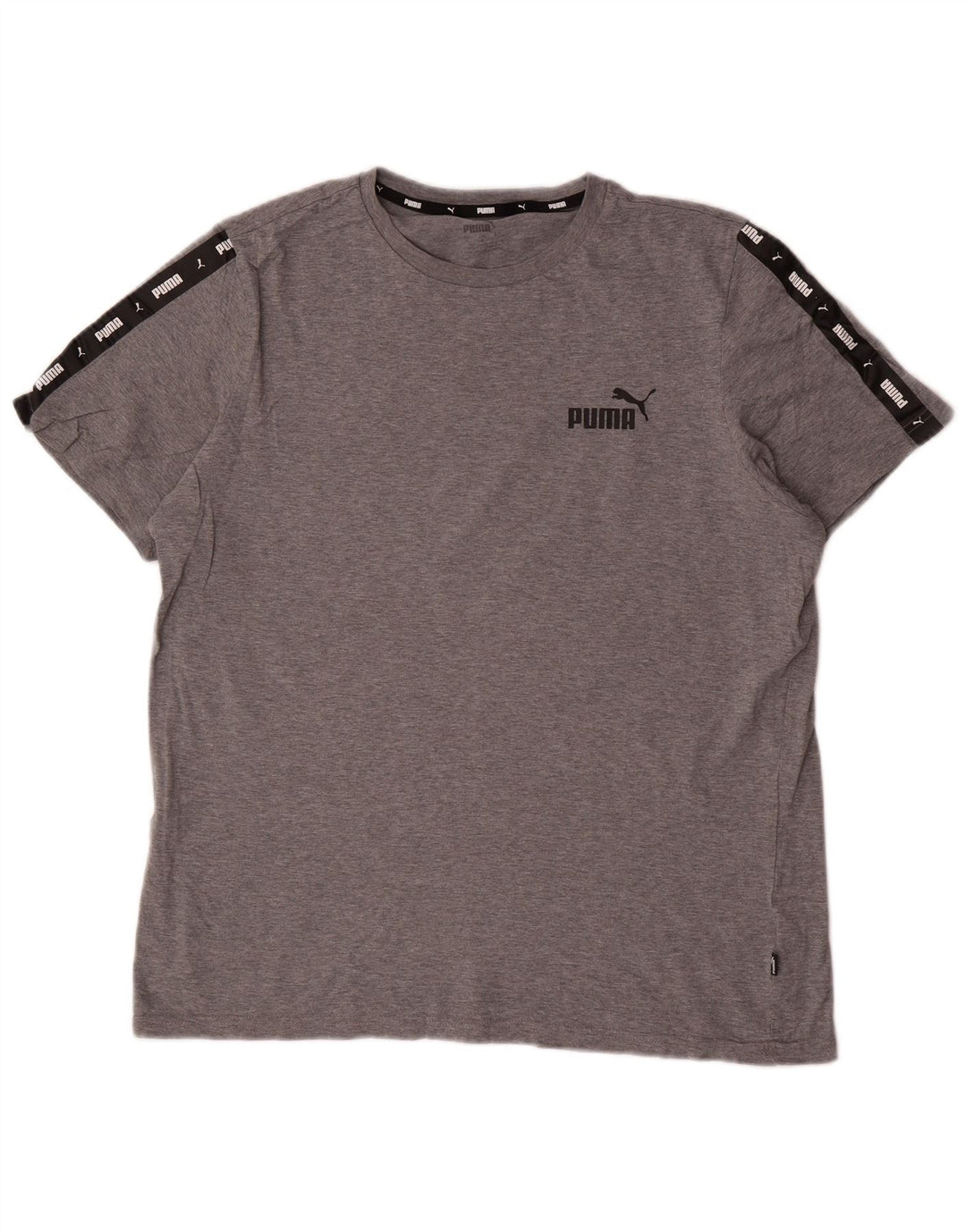 Tricou grafic Puma pentru bărbați Top mare, gri, bumbac color bloc