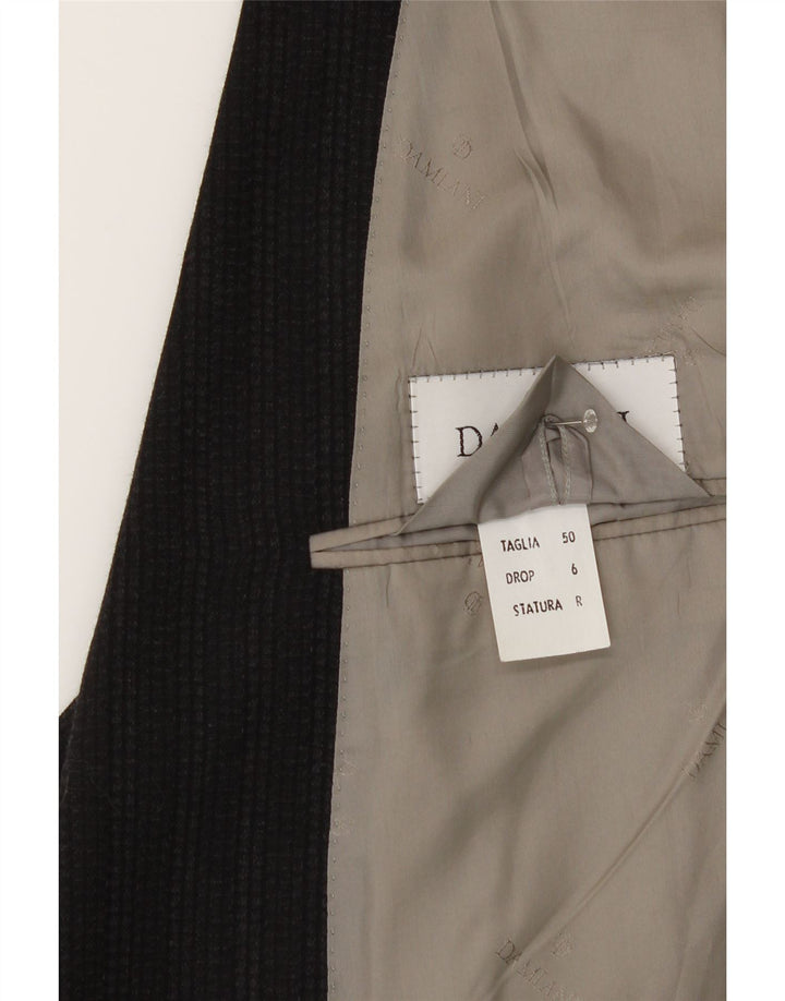 DAMIANI Mens Double Breasted Blazer Jacket IT 50 Large Black Pinstripe Vintage Damiani and Second-Hand Damiani from Messina Hembry 