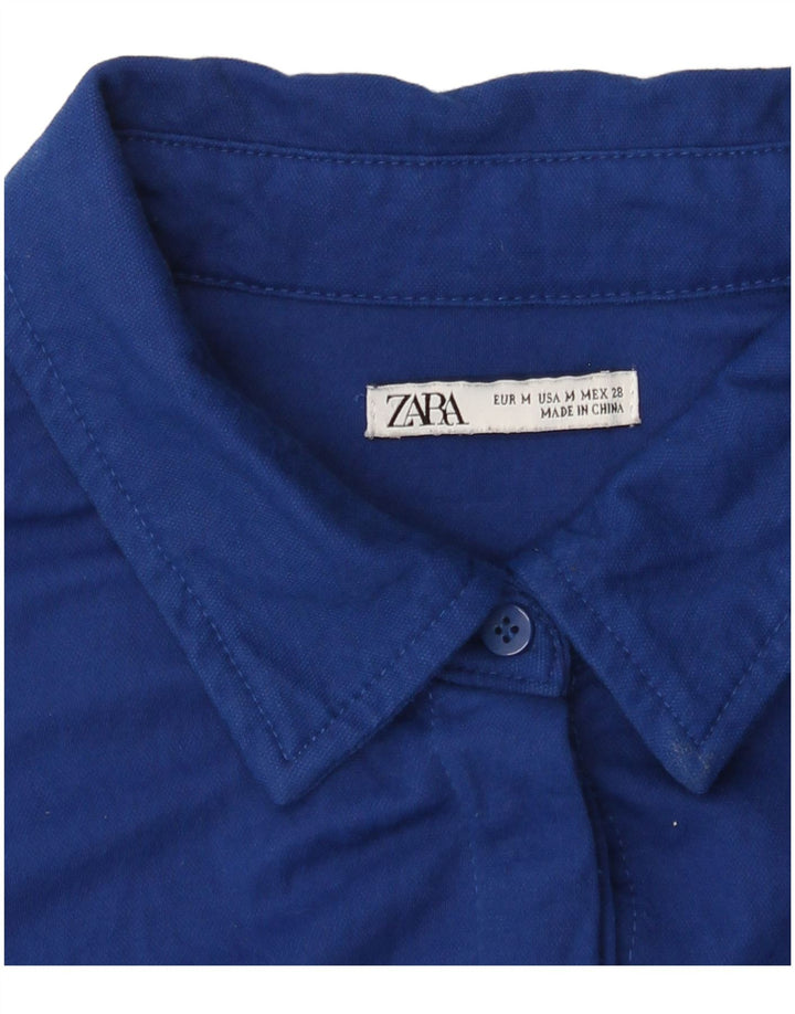 Rochie cămașă pentru femei Zara UK 14 Medium Blue