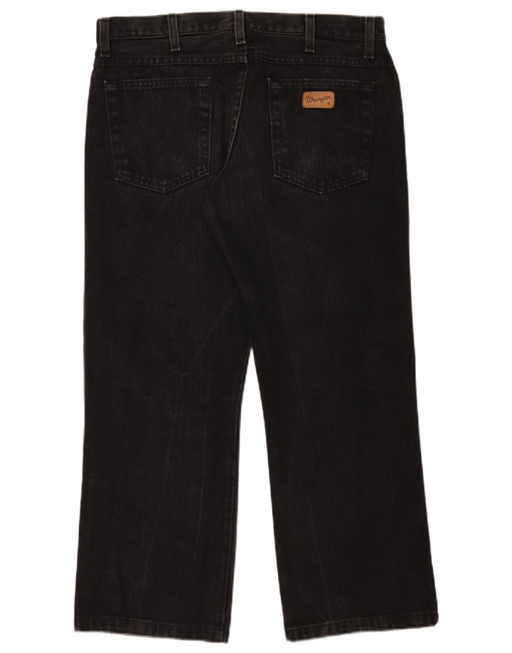 Blugi pentru bărbați Bootcut Wrangler W34 L27 bumbac negru