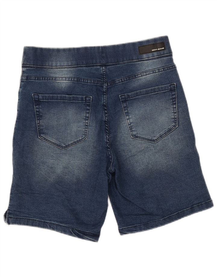 Pantaloni scurți din denim DKNY pentru bărbați, mici W30, bumbac albastru