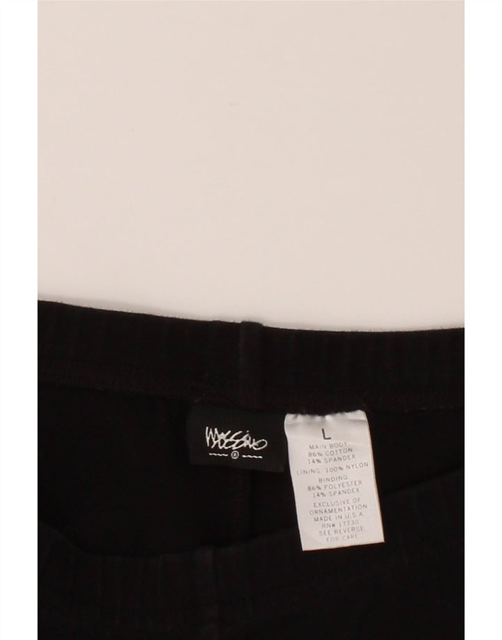 MOSSIMO Womens Sport Shorts UK 14 Large  Black Cotton Vintage Mossimo and Second-Hand Mossimo from Messina Hembry 