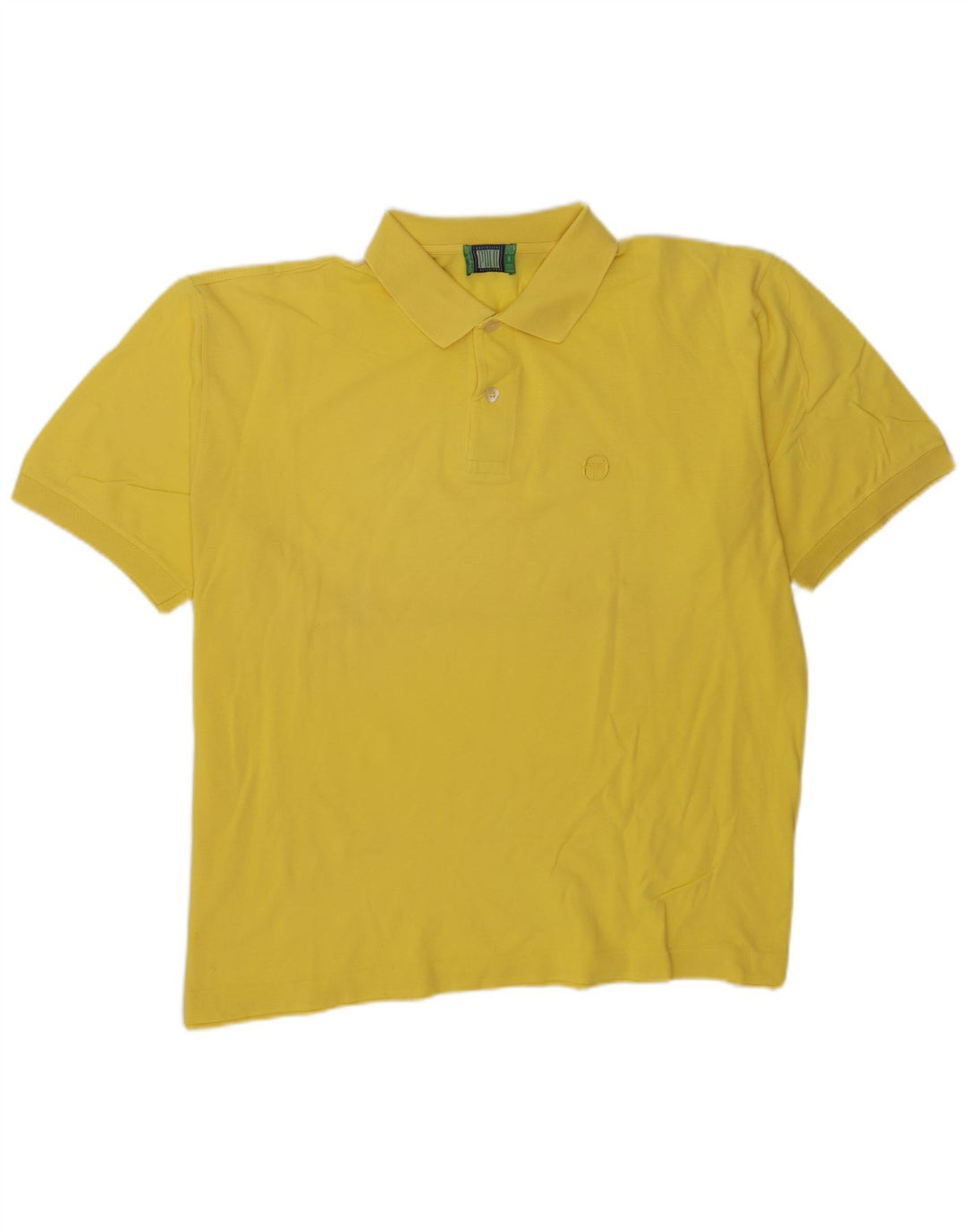 Tricou polo Sergio Tacchini pentru bărbați, bumbac galben 2XL