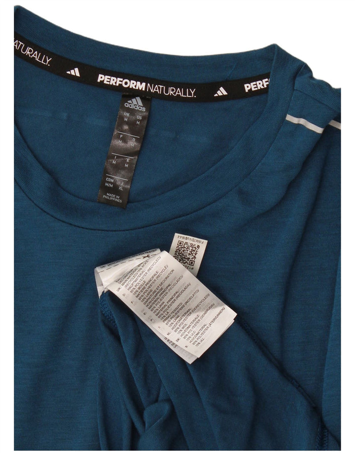Tricou pentru bărbați Adidas Aeroready Top Medium Blue Poliester