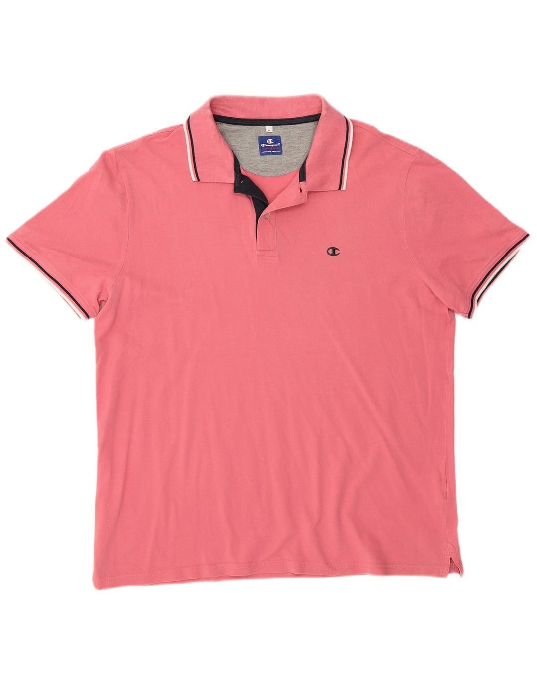 Tricou polo pentru bărbați Champion, mare, roz din bumbac