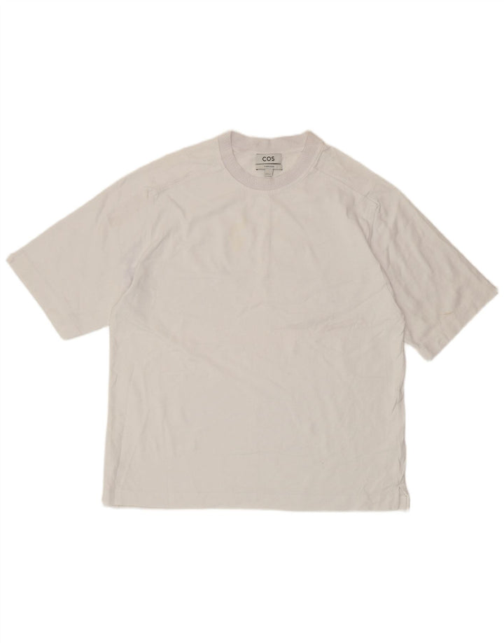 COS Tricou supradimensionat pentru bărbați Top mic din bumbac alb