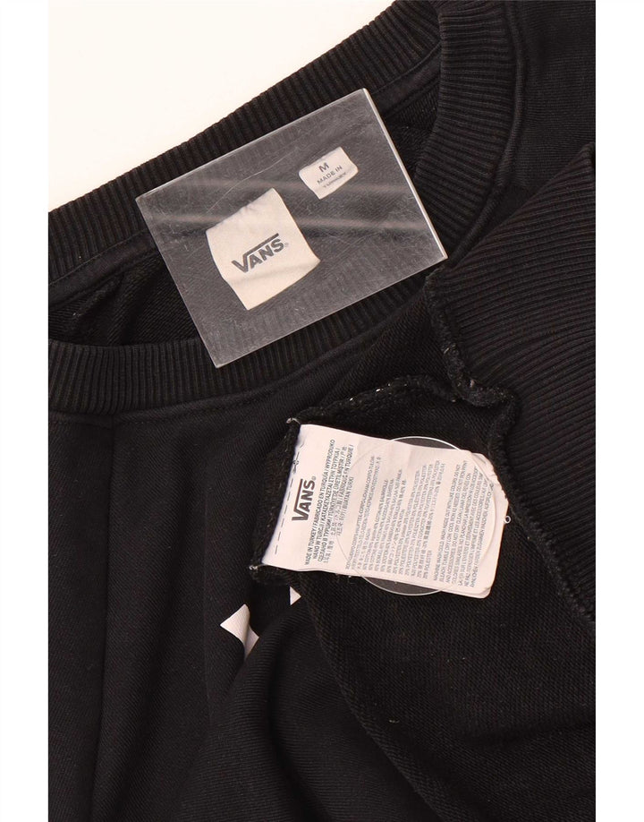 Pulover cu grafic pentru femei Vans UK 14 Bumbac mediu negru