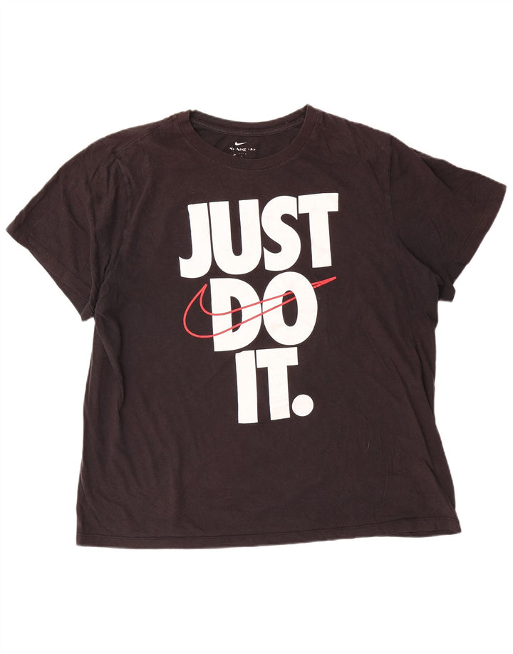 Tricou grafic Nike pentru bărbați Top mare din bumbac negru