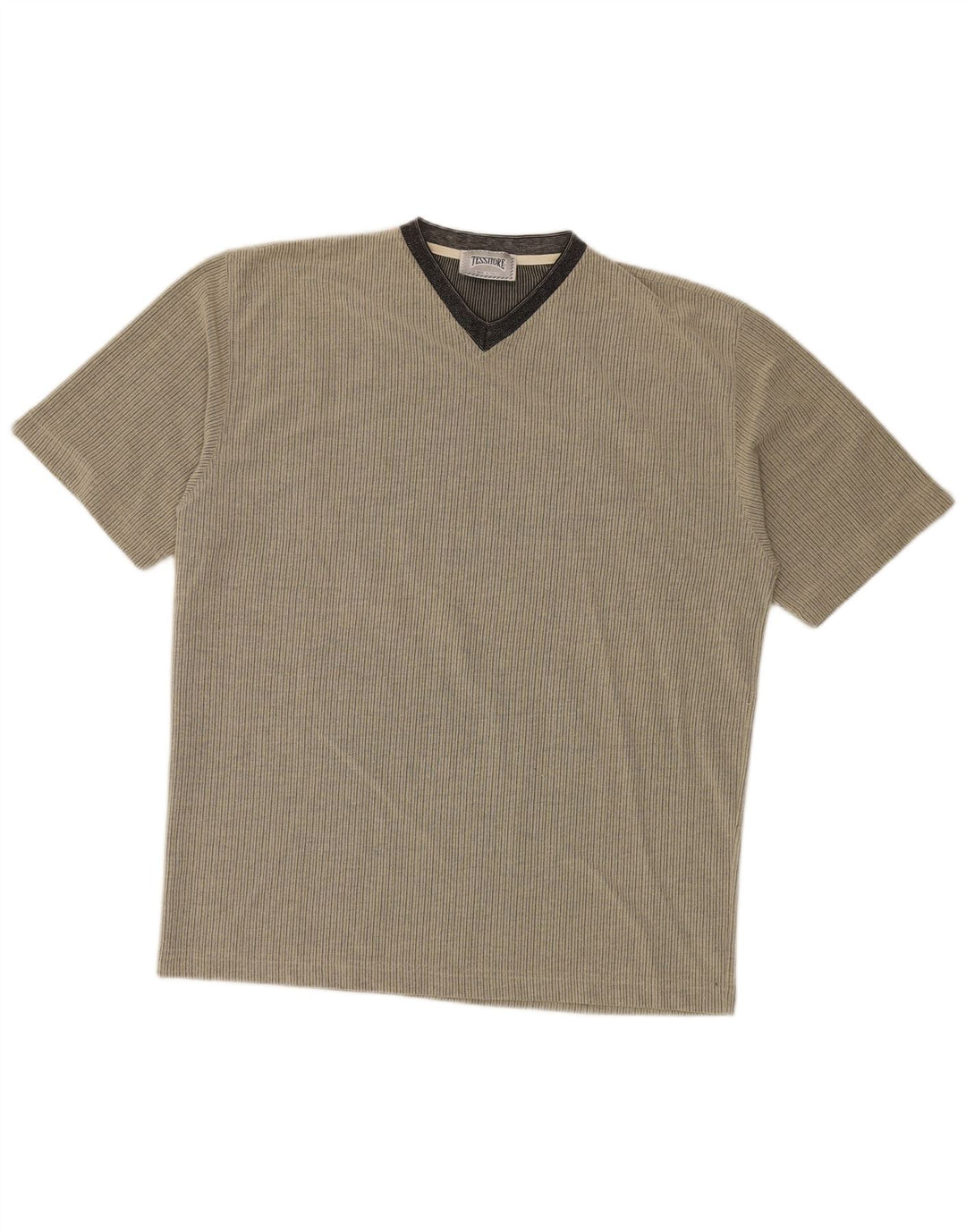 Tessitore Bărbați Tricou Top Large Gri Pinstripe