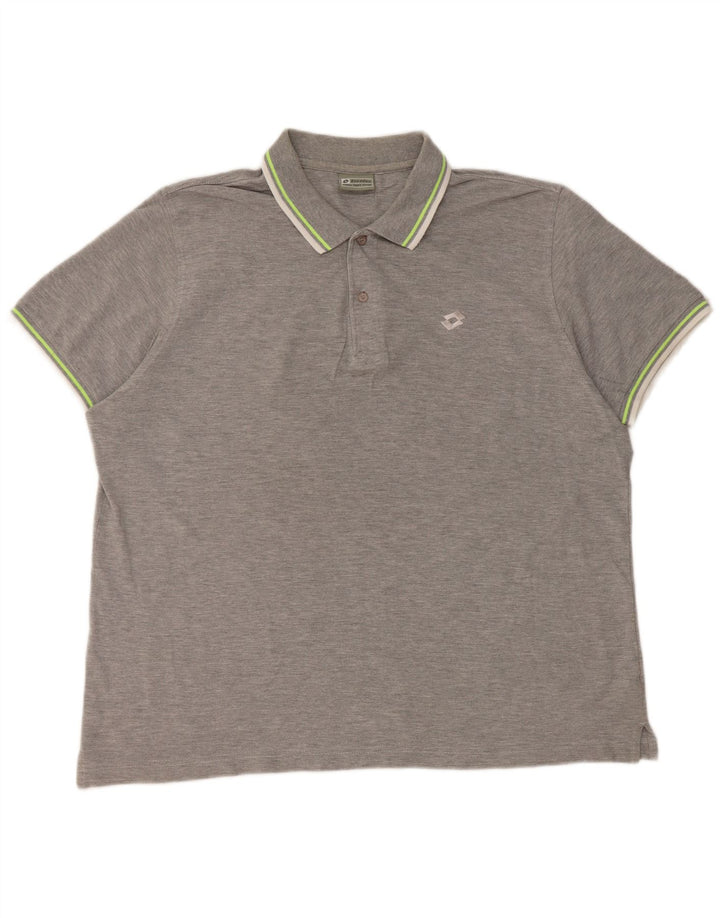 Tricou polo pentru bărbați Lotto XL gri