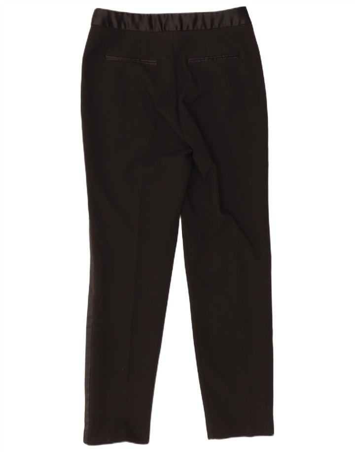 ZARA Womens Slim Casual Trousers Small W26 L27 Black